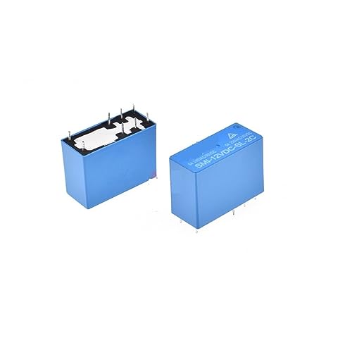 Relais SMI-12VDC-SL-2C 5A avec contacts haute conductivité pour circuit imprimé