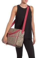 gucci diaper bag with roses