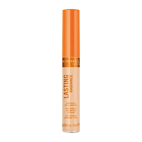 Rimmel Lasting Radiance Full Coverage Concealer and Eye Illuminator, 10 Ivory, 7ml