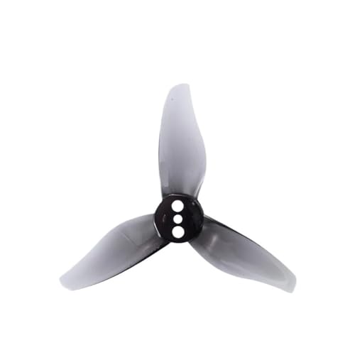 2023 2X2.3X3 3枚羽根つまようじプロペラ 8個入り(FPVドローン用、1mmと1.5mmハブ付き)(4pairs Gray 1mm)