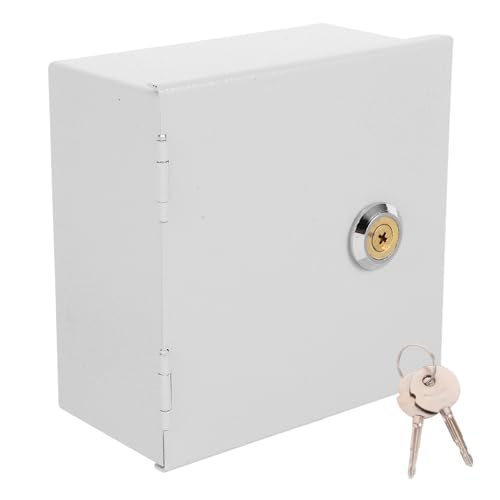 Mikinona Caja Eléctrica Exterior Montaje Superficial y Empotrado de Acero Inoxidable con Cerradura y Protección para Interruptores Adecuado para Estaciones de Carga Eléctricas al Aire