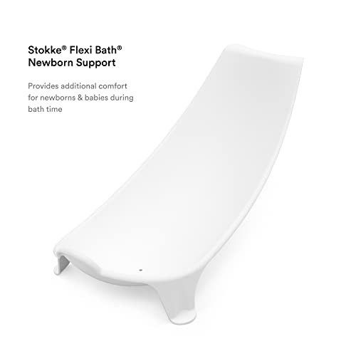 Stokke Flexi Bath Newborn Support, White - Best for Babies Up to Eight Months or 8 kg - Compatible with Flexi Bath Foldable Baby Tub - Lightweight, Convenient, Comfortable & Safe - Image 2