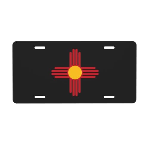 New Mexico License Plate Southwest Sun Design, 6x12 Aluminum Land