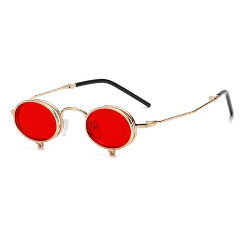 Lunettes Steampunk avec petite monture métallique ronde de haute précision