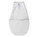 Nested Bean Zen Swaddle Classic - Adjustable Velcro Cotton Swaddle (0-6 m) (Pearl White)