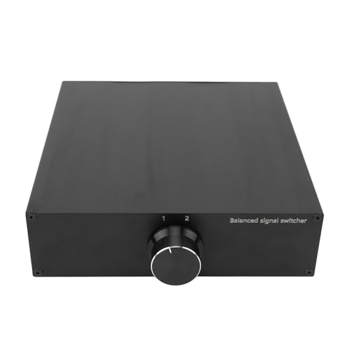 Conmutador de sonido XLR selector de audio analógico balanceado 2x1 6