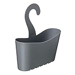 TATAY Shower Caddy Multifunctional | Resists Humidity | Easy No-Drill Installation | Polypropylene | Stackable Hanging Shower Basket | Easy Drainage and Cleaning | 25 x 9 x 28 cm - Grey