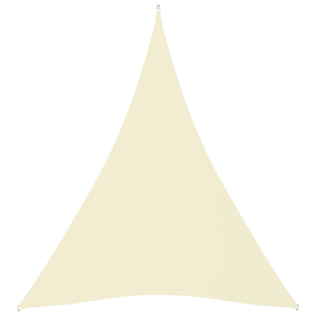 INLIFE Sonnensegel Oxford-Gewebe Dreieckig 4x5x5 m Creme