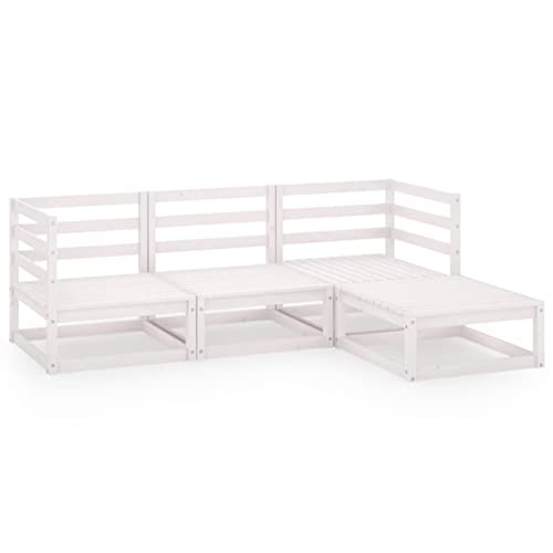 RONGQI 4-TLG. Garten-Lounge-Set, Lounge Gartenmöbel Set, Terassenmöbel Wetterfest, Gartenlounge, Balkon Möbel, Garten…