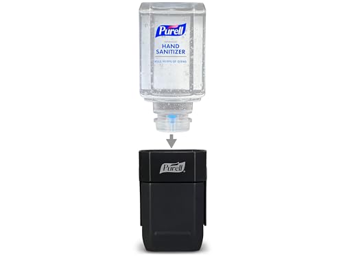 PURELL ES1 Hand Sanitizer Dispenser Starter Kit, Push-Style Dispenser with PURELL Advanced Hand Sanitizer Gel, 450 mL Refill (Pack of 1) - 4424-D6