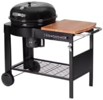 Tarrington House Kohlen-Grillwagen mit Thermometer, Schwarz