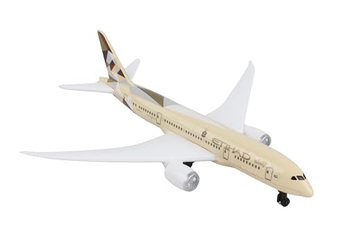 image for Daron Toy Airplane – Etihad – Die-Cast Metal Model Airplane Toy wi