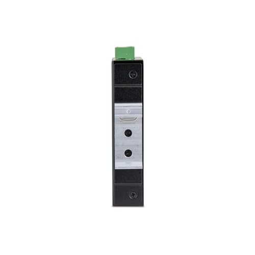 Image of MS1-U05L Industrial Network Switch, 5-Port 10 /100BASE-T RJ45, Unmanaged, Black Aluminum, DIN Rail /Wall Mount, 0.93x4.39x2.90 inch, 0.40 lb, 12-48 VDC