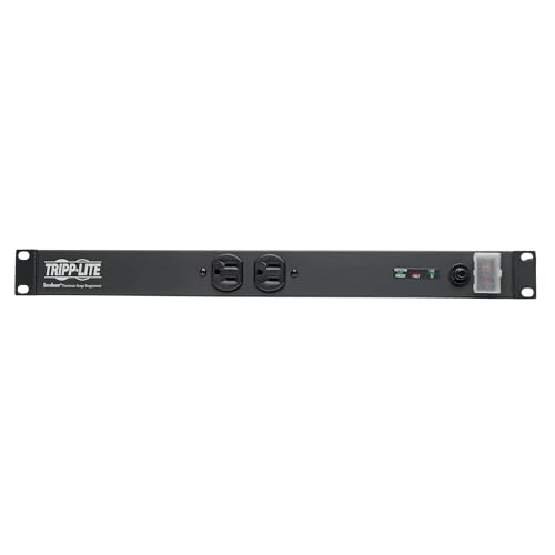 Image of Tripp Lite 12-Outlet Rackmount PDU Isobar Surge Protector Power Strip, 15A, 3840 Joules, 15ft Cord with 5-15P Plug, 1U Rack-Mount, Lifetime Manufacturer's Warranty & $25,000 Insurance (ISOBAR12ULTRA)