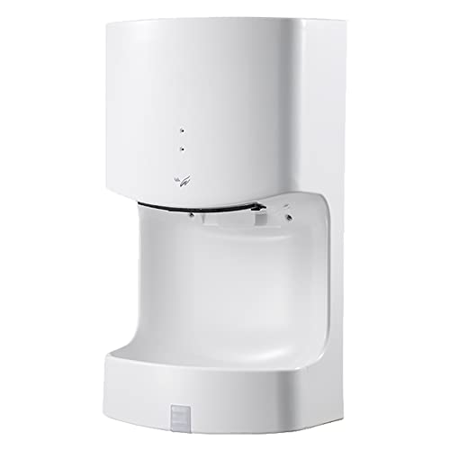 RENJJPBO Electric Hand Dryer 1250W Automatic Induction Hand Dryer with Drain Tray, Wall Mounted High Speed Hand Dryers for Toilets and Bathroom