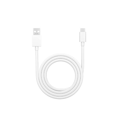 Image of Butee 33W SuperVOOC Single Por Cable Combo Compatible with Edge 60 Fusion /Edge 50 Fusion /Edge 50 UlSamsung Galaxy S /A /M /F /Z /Note Series /G6NEW 25W White ADP 33w Adapter & Cable (OPO 33W Combo)