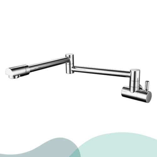 Torneira Parede Articulável Gourmet Metal 360 Graus Cozinha Banheiro Cromado Brilhante (Cromado)