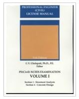 PE (Civil) License Manual 11th Edition Vol. I - Structural Analysis, Concrete Design 0942115945 Book Cover