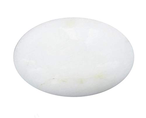 Opale de naissance de forme ovale blanc cassé pureté authentique - 2