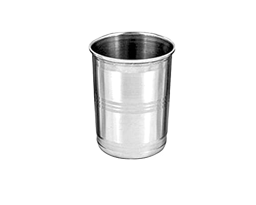 Image of BLeaf Stainless Steel-Tumbler Set, Premium Mirror Finish Glass Pack of 12 (1320ml)