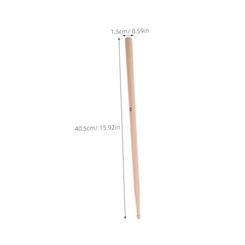 Baquetas de madera clásicas para batería 3 pares miniatura 2
