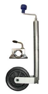 leisure MART 34mm Trailer Jockey Wheel & Clamp with 155mm Diameter Plastic Wheel Pt no. LMX2399