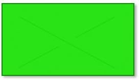 Garvey Gx2212, etiqueta, verde en blanco (2212-04580)