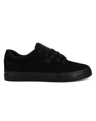 Image of DC- Young Mens Anvil Lowtop Shoes, Size: 12.5 D(M) US, Color: Black /Black