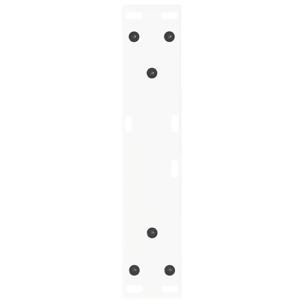 V-Shape Coffee Table Legs 2 Pack White 40x(30-31,3) cm Steel