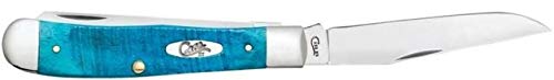 Case Xx Wr Pocket Knife Trapper Caribbean Blue Jig Bone Item #25592 - (6254 Ss) - Length Closed: 4 1/8 Inches #TOP3