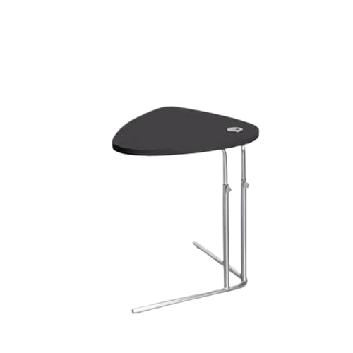Petite table d'appoint noire réglable pour optimiser les petits espaces - 2