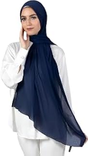 طرحه قماش دوبيتا فاخر مقاس200سم×75سم لون كحلي