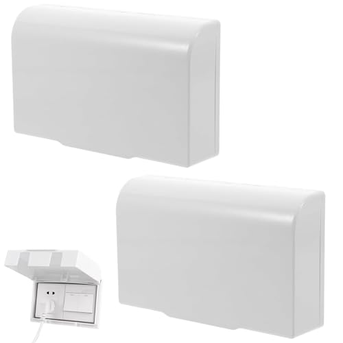 2 Pack UK Plug Socket Covers Childproof Electrical Outlet Protectors Waterproof & Dustproof Safety Covers for Home Nursery & Daycare