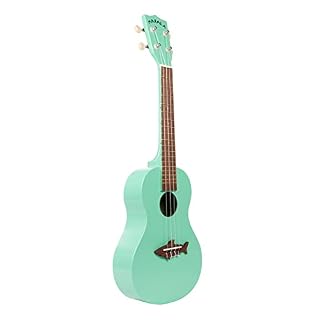 kala – MK-CS/GRN – Ukulélé concert »Requin » – Surf Green – avec Housse - Les Beatles, Paul McCartney, John Lennon, RIngo Starr, George Harrison