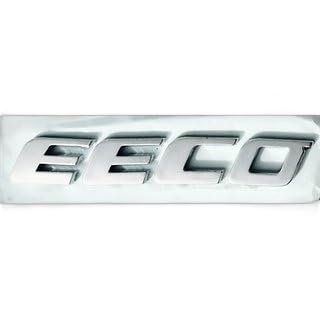 Image of Car Emblem Monogram Logo Badge Decals Sticker Full Chrome Plastic for (Eeco)