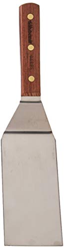 Image of Dexter Russell S8696 Wood Handle 6 x 3 inch Offset Hamburger Turner