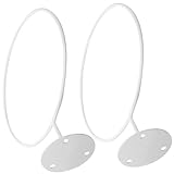 Amosfun 2 Stück Basketball und Fußball Wandhalterung aus Metall Platzsparender Ballständer für Sportbälle Weiße Wand Ballaufbewahrung für Zuhause und Sporthallen