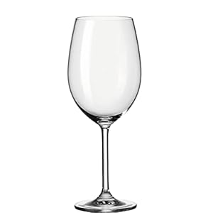 LEONARDO HOME Daily Bordeaux-Glas, 1 Stück, Rotwein-Kelch mit Stiel, spülmaschinenfestes Wein-Glas, 640 ml, 063317