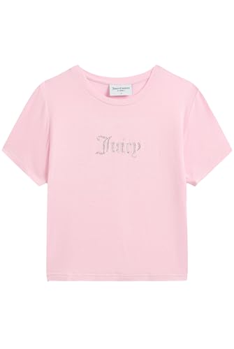 Maglietta aderente Juicy Couture Fitted Tee T-Shirt, Juicy Pink, S Donna