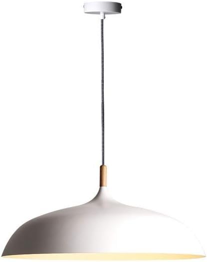 Suspension grange industrielle en métal blanc pour éclairage de restaurant et bar