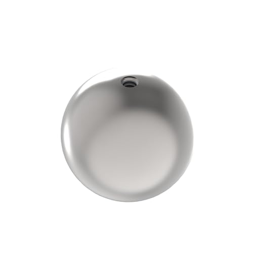 Sellon24® Boule creuse en acier inoxydable V2A 0220-080 - Diamètre : 80 mm - Avec filetage M10 - Boule décorative pour balustrade, clôture, rampe d'escalier