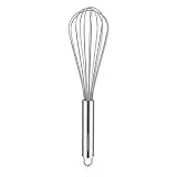 Nilehome Stainless Steel Whisk 10' Kitchen Whisk Wisking Tool Kitchen Wisk Wire Whisks For Cooking, Whisking, Blending, Beating, Stirring