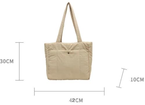 Simple Solid Large Capacity Shoulder Bag Class Commute Underarm Bag Front Pocket Durable Handbag for Women 20253