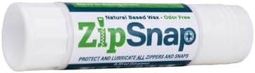 ZipSnap Zipper and Snap Wax Lube for Hunting Blinds, Ice Fishing Shanties, Outdoor Clothing, Backpacks