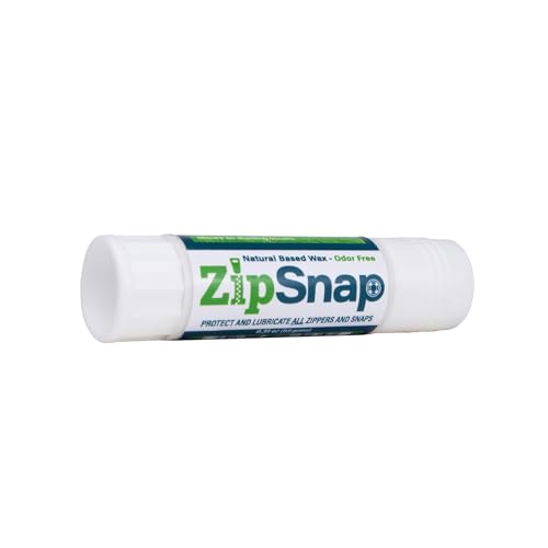 ZipSnap Zipper and Snap Wax Lube for Hunting Blinds, Ice Fishing Shanties, Outdoor Clothing, Backpacks
