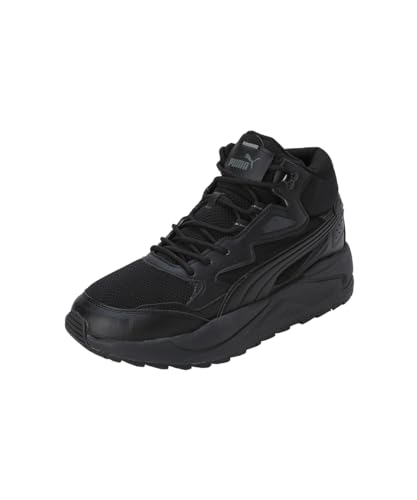 Chaussure PUMA X-Ray Speed Mid WTR garçon pour piste d'athlétisme mi-haute noire