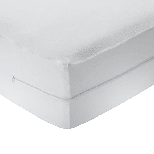 MERCURY TEXTIL - Housse de matelas éponge 100 % coton, élastique, respirante, traitement...