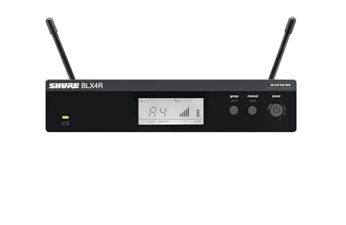 Shure BLX4R Rack-Mount Wireless Receiver H9 Band (512&ndash;542 MHz) &ndash; BLX Series Single-Channel...