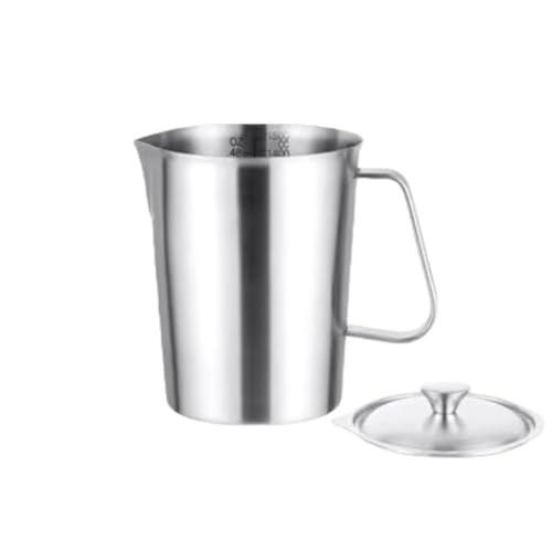 Effonek �ڐ���t���̌��݂̂��� 304 �X�e�����X�X�`�[�����v�ʃJ�b�v �~���N�e�B�[ �R�[�q�[ �L�b�`���x�[�L���O �v�ʃX�v�[���Ƃ��čœK 0.5�`2L (�W�t��,1500ml)