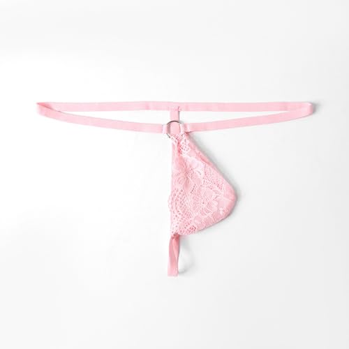 Mens Sexy Sheer Lace Sissy Lingerie Thong Low Waist Front Pouch G-String T-Back Underwear Naughty Gay Panties2